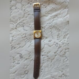 Kenneth Cole Date and Time Genuine Brown Leather Working Watch